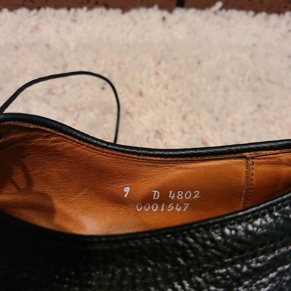 Allen Edmonds Becker Black Cap-Toe Oxford Lace-Up Dress Shoes Size 9 D - Picture 10 of 15